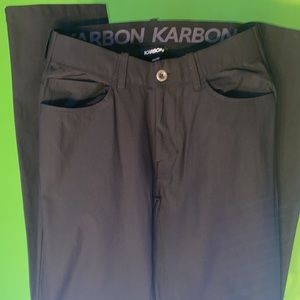 Men’s Nwot Karbon fitness track workout gym pants black size 32x 32 2404401